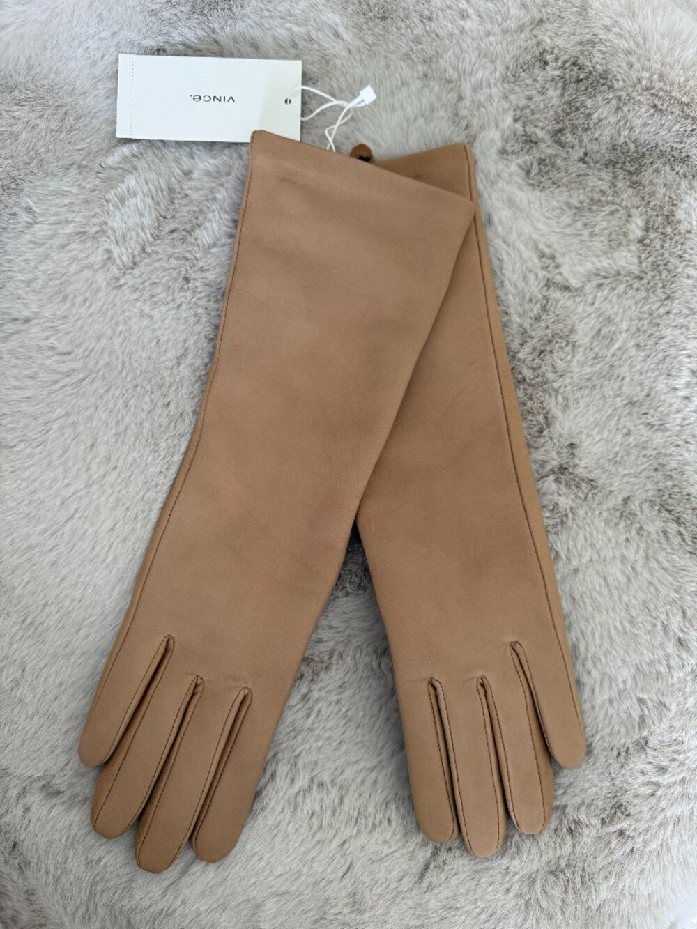 Vince Leather Cashmere Gloves
